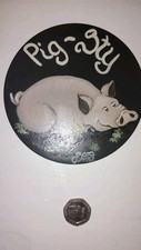 Slate Pigsty Door Plaque
