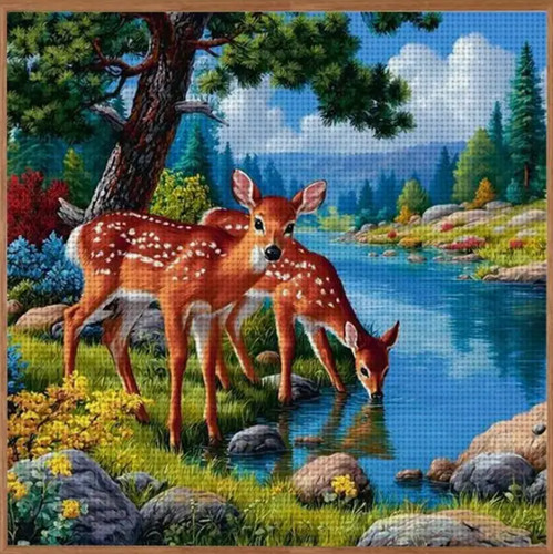 Printed cross stitch kit - kit, 11