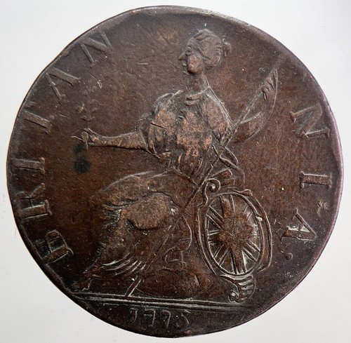 1775 george 3rd iii half - george,