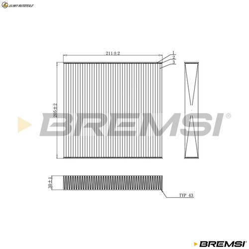Interior air filter fc0899 for - interior,