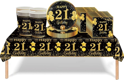 Black gold 90th - black, birthday