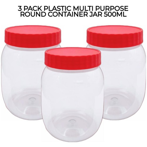 500ml plastic storage - plastic, screw