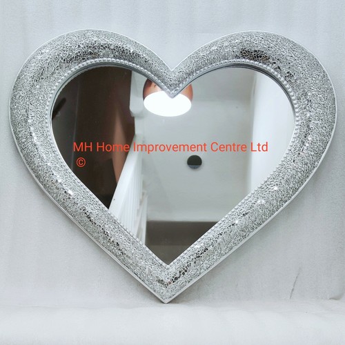 Sparkly silver love heart - silver,