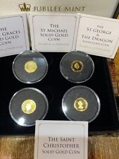 Gold Proof 9ct Crown Four coin Set, Boxed and COA, Stunning.