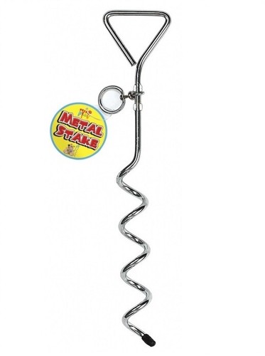 Portable ground stake tether - ground,