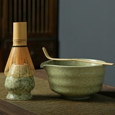 Bamboo matcha whisk - matcha, set
