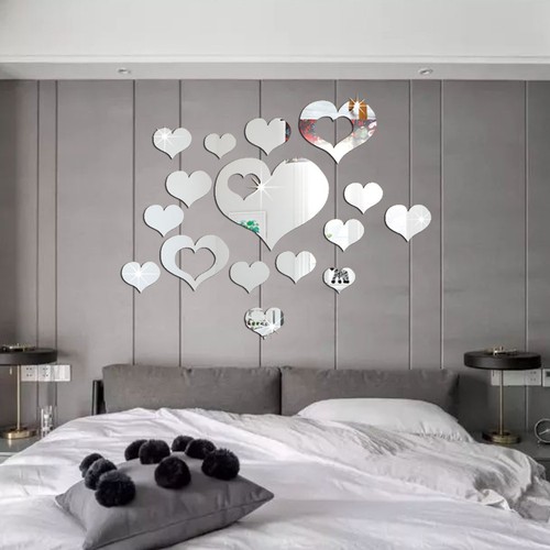 Heart shaped mirror wall - heart-shaped,