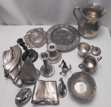 Scrap Pewter Lot 10 Pounds All