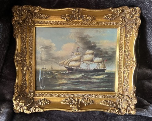 Vintage nautical clipper ship - vintage,