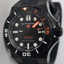 Swiss Legend Men's Swiss Made Automatic Abyssos Watch 46mm Black