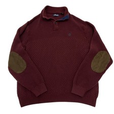 Chaps Jumper Mens XL Burgundy