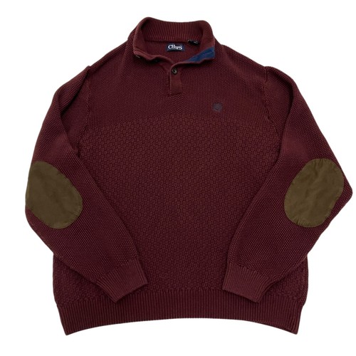 Chaps jumper mens burgundy - chaps,