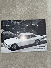 Triumph Stag 1970 UK Market Launch Foldout Sales Brochure