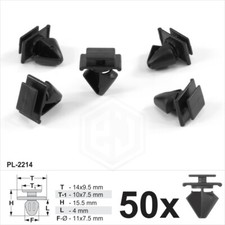 50x Plastic Trim Clips for