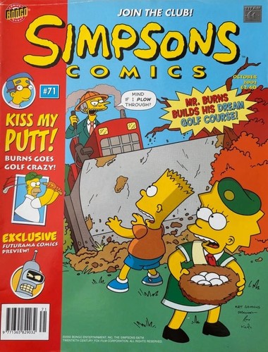 Simpsons comics 84 102 - #71, #84
