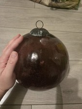 Deep Plum Crackle Glass Large