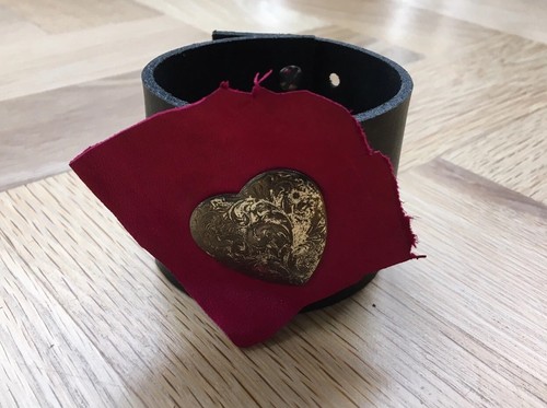 New handmade leather - new, cuff