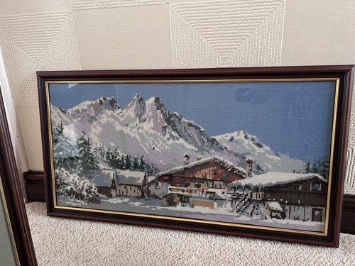 Completed framed vintage snowy - completed,