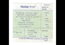 STEVIE WONDER Concert Ticket