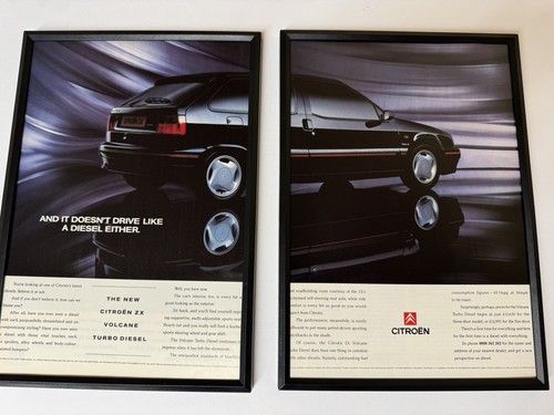 Framed original 1993 citroën - framed,
