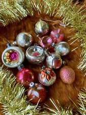 Vintage Soviet USSR Glass Xmas