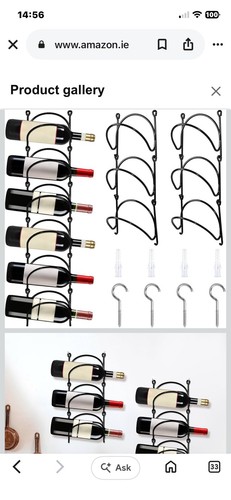 Small metal wine rack - small,