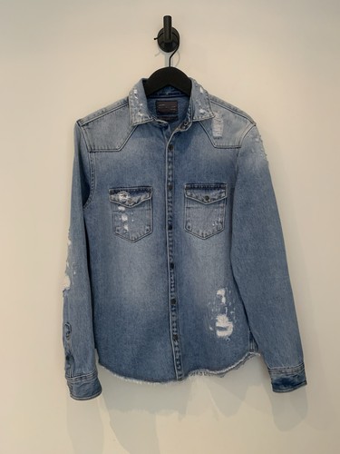 Zara man distressed - blue, denim