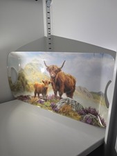 Highland cow plastic serving
