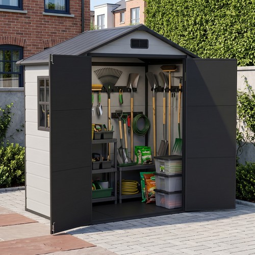 Plastic garden shed - 6x4, with