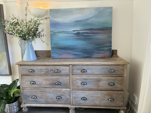 Signed abstract seascape - abstract,