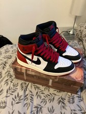 Nike Air Jordan 1 High Retro OG Black Toe 'Reimagined' - UK 7.5
