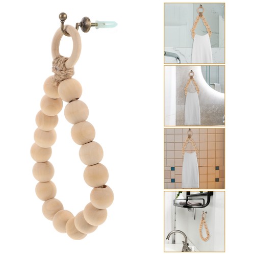 Wooden bead towel ring - ring, for