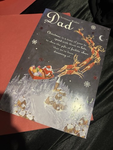 Dad christmas card - dad,