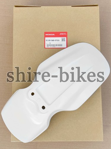 New honda white front mudguard - honda,