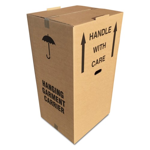 Cardboard wardrobe boxes - cardboard,