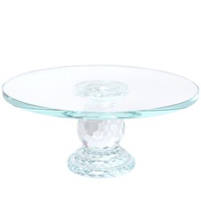 10" Crystal Glass Cake Stand