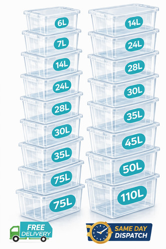 Plastic storage boxes with - boxes,