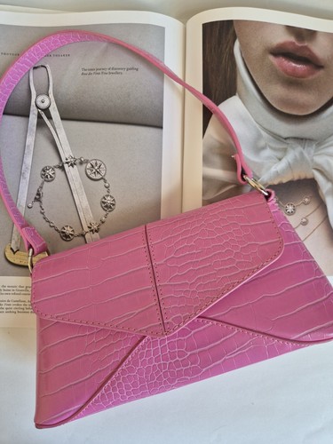 Primark bright pink faux - bright, croc