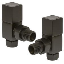 Square Radiator Valves Pair