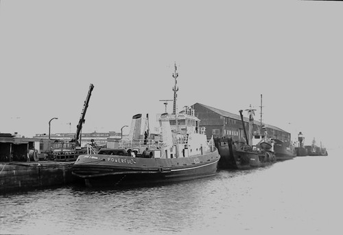 Ships film negative tugboat - ships, negative: