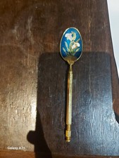 Floral Enamel Vintage Golden