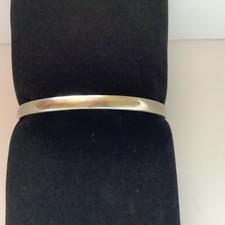 Monet slave Bangle Bracelet Brushed Silver Tone