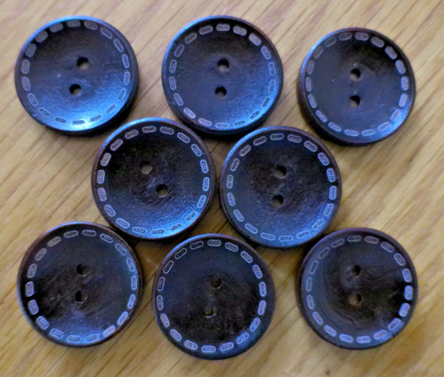25mm round buttons hole - round,