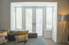 Perfect Fit Shutters UK Made Clip on Window No Drill Urban Range WHITE UPVC