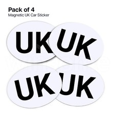 1/2/4 Pack Magnetic UK Car