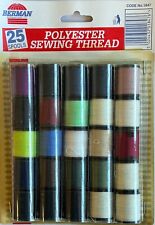 Berman - 25 Spools Of Polyester Sewing Thread