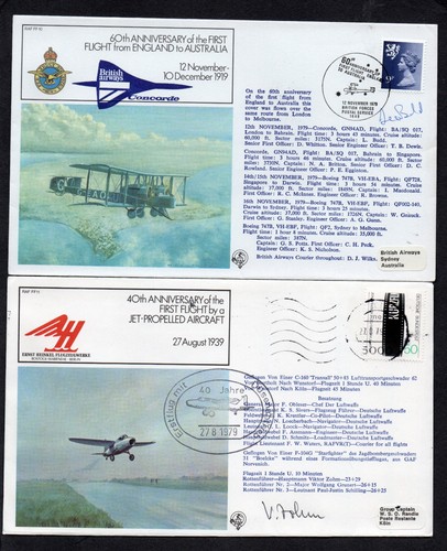 Different signed flight - signed,