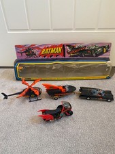 Very Rare Corgi 40 Batman Gift Set - Batcopter, Batmobile & Batboat + Batcycle