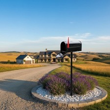 Metal Mailbox Post Lockable