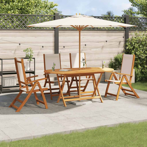 Garden dining set 5pcs solid - set,